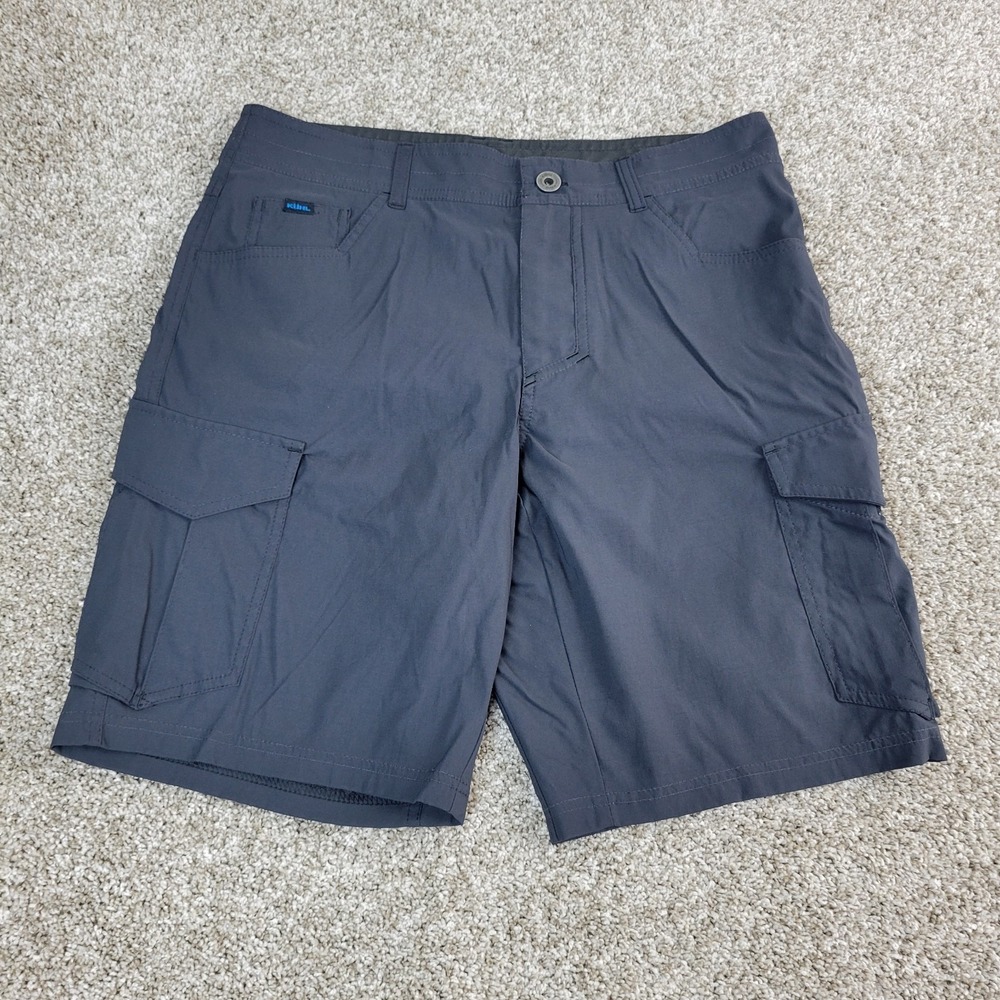 Kuhl Mens 32 Gray Chino Cargo‎ Shorts Outdoor Hiking Camping